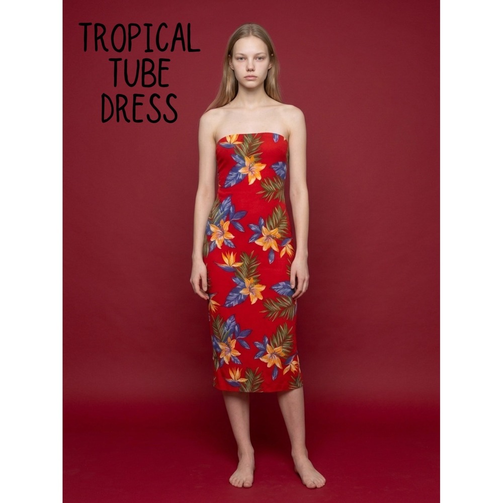 Hello Vintage Miss Boho Floral‎ Tube Dress